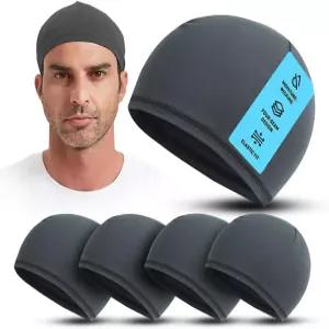 프라이머리버 쿨링 스컬 캡 달리기 사이클링 남녀 공용 하드햇 라이너 - 5-PK