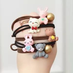 스마일 고양이 머리끈 헤어밴드