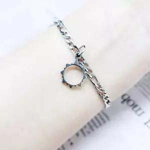 써지컬 학생 우정 커플 하트 자석 해와달 팔찌 실버