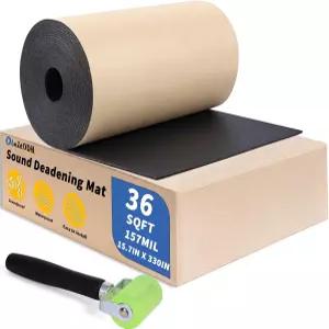 Oleitodh 자동차 방음 방지 재료 매트 157밀리4mm 36 평방피트 자동 오디오 폼 열 단열 소음 차단 및 진동