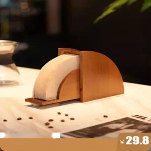 원목 커피필터 거치대 보관함 카페용 수납 케이스 홈카페 감성 주방 인테리어 디스플레이 소품