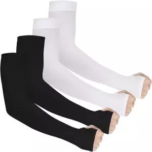 울리가이 4쌍 UV 자외선 차단 팔 소매 남성용 UPF 50 컴프레션 쿨링 슬리브 타투 커버 스포츠