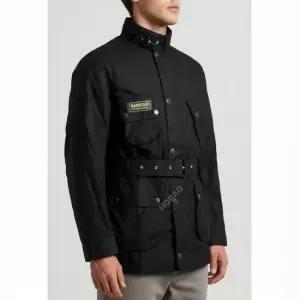 MUST IT_ Reorder B.Intl Slim Wax Jacket - Black MWX0958 BK91) 슬림 왁스 자켓)
