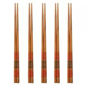 줄무늬 대나무 젓가락 5세트