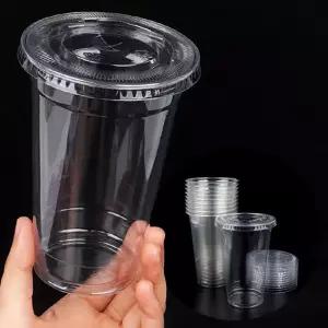 10P 테이크아웃 PET 컵 520ml 일회용 아이스 디저트