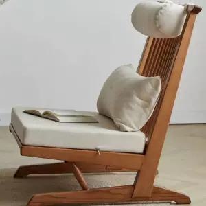 휴대용 1인 좌식의자 안락 의자 일본식 소파 백 하이