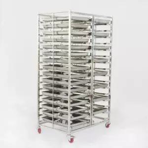 업소용 베이킹 선반 카트 트레이 스탠드 이동식 6단