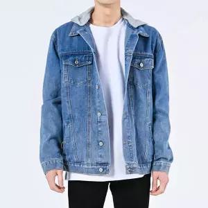 [하프클럽/빌리버스]빌리버스 남성 청자켓 BDT254 데님 후드 중청 간절기 아우터