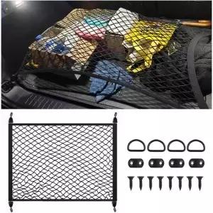 SUV용 범용 카고 네트 고정 키트가 있는 고탄성 31인치 x22~63인치 x47인치 트렁크 다목적 자동차용 및