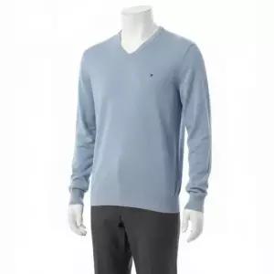 MUST IT_타미힐피거 25FW 에센셜 코튼 브이넥 니트 남성 스웨터 MW14745 C2B