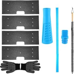 의류 건조기 통풍구 클리너 키트 브러시가 포함된 GE 프로필 세탁기 HUAREW 4팩 WH01X35719 보푸라기 필터