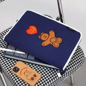 [골드스마일]도낫베어 파우치 노트북 13형 오픈