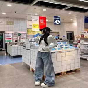 남성용 바지 청 빈티지 배기핏 스트라이프 앵클 봄가을 슬림핏 와이드 DUCHI3