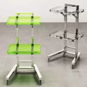 미용 트롤리 이동식 웨곤 미용트롤리 카트 뷰티 아크릴