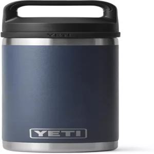 예티 램블러 18온스 병 진공 단열 처그 캡이 있는 스테인리스 스틸 네이비