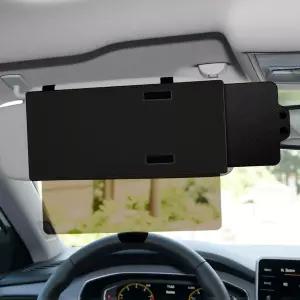 레부그르 편광 선바이저 익스텐더 PC 렌즈 및 사이드 선쉐이드가 장착된 자동차 선블로커 휴대용 오토