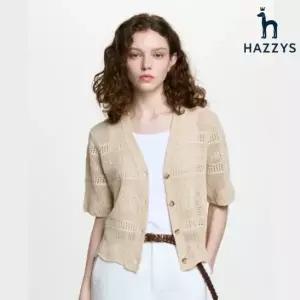 [롯데백화점]헤지스레이디스 26SS]크로쉐 반팔 가디건 HSSW6B406