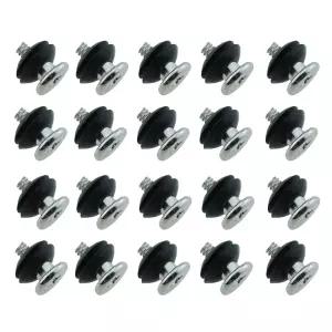 컴퓨터 섀시 캐비닛에 적합한 SQXBK 20PCS 3.5인치 방진 장착 나사 블랙 하드 디스크