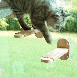 LOVMIOAW 2팩 고양이 창문 시트 황마 세트 반죽하기 키티 가구 선반 위한 있는 로프가 긁기 내구성 오르기를