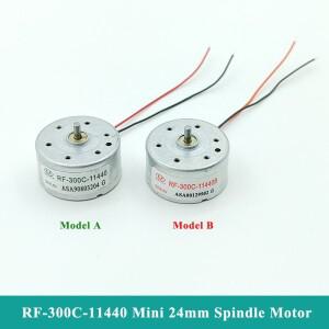 RF-300C-11440 마이크로 300 모터 DC 1.5V-6V 5V 6500RPM 미니 24mm 원형 스핀들 자동 DIY DVD 플레이어 Lo