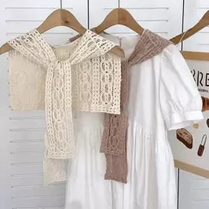 세련된 펀칭니트 케이프   어부바 숄