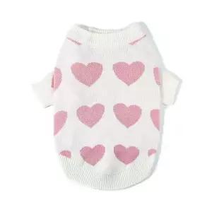 [콩심팥심]강아지여름옷 강아지 데일리 하트 니트 스웨터