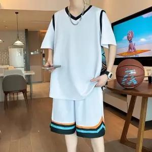 원더우면 남친 여름 투피스 세트 경기 농구복 운동복 반팔세트 루즈핏 속건 주니어 반팔 브이넥 OPH2
