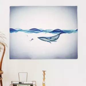 흰수염고래 포스터 M 대형