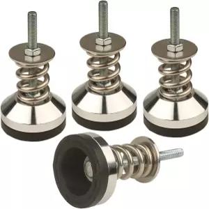 WUEIBUZUDAO 분할형 고강도 스프링 솔레이터 바닥 서 있는 베이스 직경 1.97인치 다이아 수평 나사 다리 M8