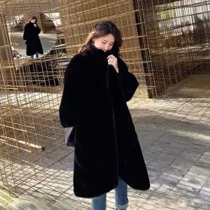 여성 루즈핏 페이크퍼 코트 HH-B88