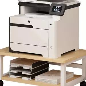 이동식 프린터선반 테이블 티크 내부 선반 하단 캐비넷 다이