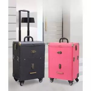 대형 메이크업 박스 네일 블랙 미용 아티스트 가방 전문