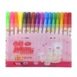 16색 32570 74944 수성사인펜 핑크