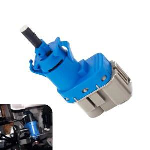 건로일 1 PC 자동차 브레이크 라이트 스위치 플러그, 11cm x 4cm 표준 4핀 페달 스위치, 완벽한 장착 교체 OEM #1S10920 7T4Z13480AA 8T4T96854M 8T4Z13480A 액세서리(블루 & 그레이)