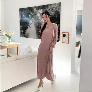 [옷자락]여자 절개 나시 원피스 트임 볼레로 맨투맨 세트