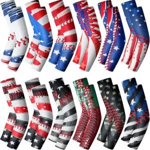 버니쿨 12켤레 야구 팔 소매 청소년 스포츠 팔꿈치 압박 농구화 슈팅 슬리브 자외선 차단 미끄럼 방지