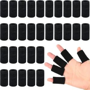 스카이티 30피스 핑거 슬리브 보관 가방 1개 엄지 스플린트 브레이스 서포트 프로텍터 통기성 탄성