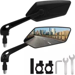 ARCUAT 1쌍 바이크 미러 핸들바 마운트 산악 도로용 리어 뷰 더트 모터사이클 전동 스쿠터 엔드 E 사이드