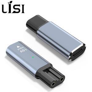 필립스 호환 Norelco One Blade Pro QP6510 수염 트리머용 LISI 15V Type-C 면도기 어댑터 충전 변환기