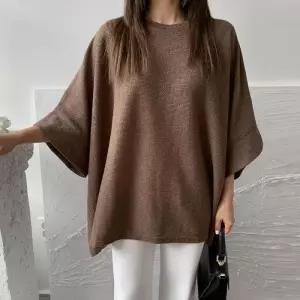 [옷자락]여자 데일리 오버핏 가오리 박시 니트