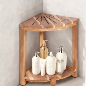 수납 선반이 있는 욕실 코너 샤워 스툴 발 미끄럼 방지 조절 가능한 배수구 면도 다리용 공간 절약형 벤치