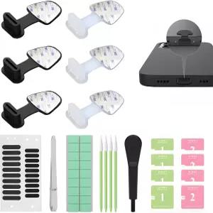 6PCS 분실 방지 USB C형 방진 먼지 플러그 16 15 Pro Max 및 모든 C 포트용 충전 커버 실리콘 휴대폰 청소