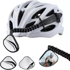 Enhon 업그레이드된 360 조절 가능한 자전거 헬멧 거울 후방 반사경 경량 플랫 MTB 도로 및 장거리 안전을