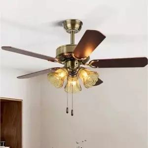 레트로 실링팬 천장팬 선풍기 대형 거실조명 북유럽 램프