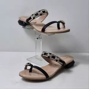 [탠디]미셸by탠디 TC01 여성 2cm 큐빅 쪼리 샌들 로우힐 데일리슈즈 X24048SB (S49065505)