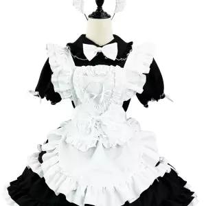 코스프레의상 고양이 메이드복 하녀복 코스튬 세트