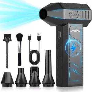 JVSCAM X3 압축 공기 먼지기 - 브러시리스 모터가 장착된 전기 3 기어 조절 가능 PC 키보드 자동차 실외