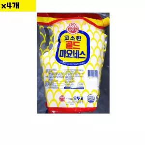 식자재 파우치 튜브마요네즈 오뚜기 3.2Kg x4개