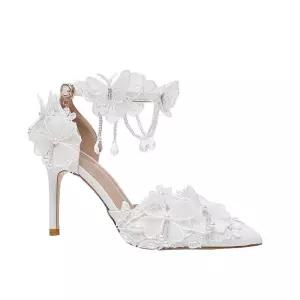 웨딩힐 스틸레토 결혼식 구두 2color 본식웨딩슈즈 나비