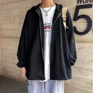 [골드스마일]남성 스트링 후드집업 오버핏 데일리 학생 아우터